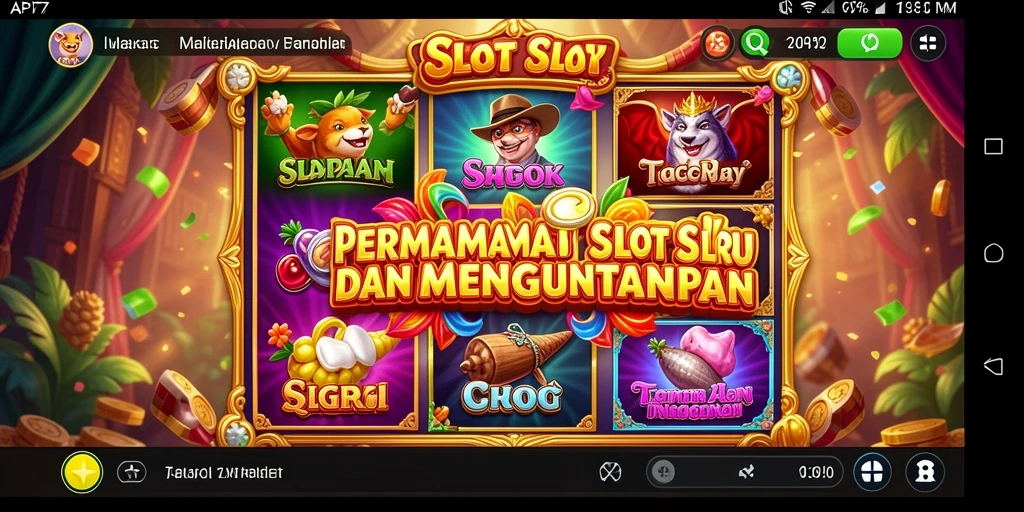 Tampilan gameplay yang seru di API77 dengan tema menarik.