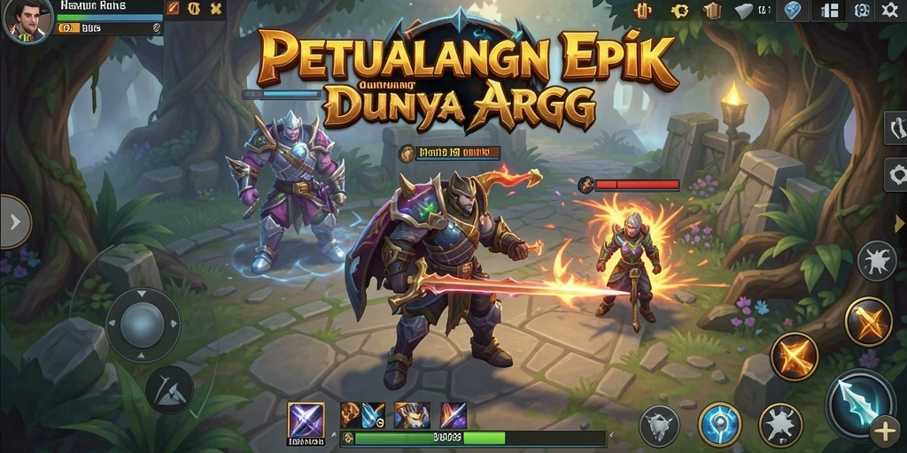 Screenshot dari H03 menampilkan aksi pertarungan epik dalam dunia ARPG.