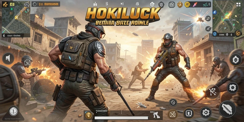 Tampilan gameplay seru di arena <strong>HOKILUCK</strong>, berjuang untuk menjadi yang terbaik.
