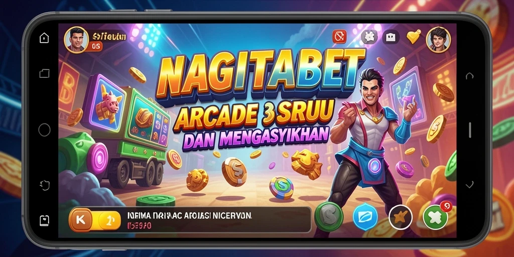 Screenshot NAGITABET menampilkan gameplay Arcade yang menarik dan penuh warna.