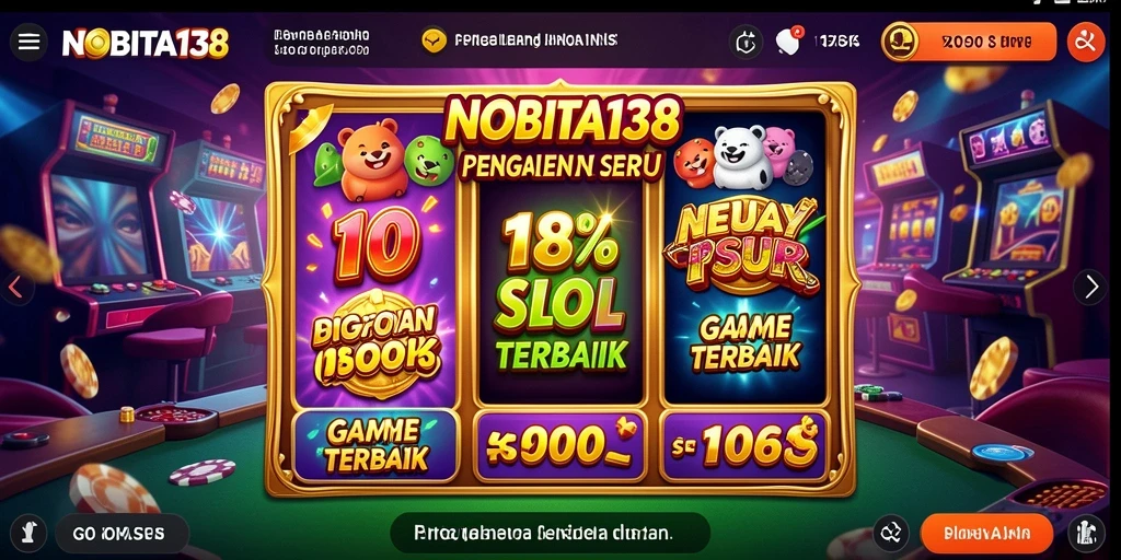 Tampilan gameplay NOBITA138 yang menarik dan penuh warna.